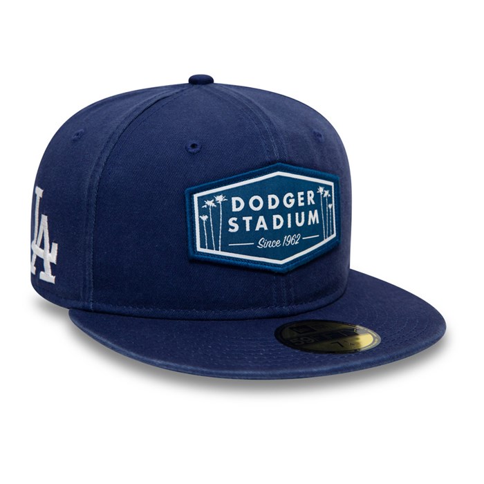 LA Dodgers Stadium Patch 59FIFTY Lippis Sininen - New Era Lippikset Outlet FI-132087